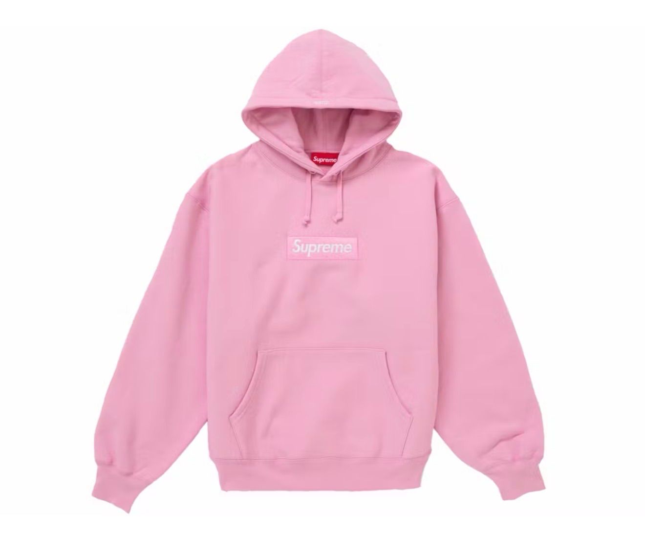 Supreme Box Logo Hooded Sweatshirt Pink