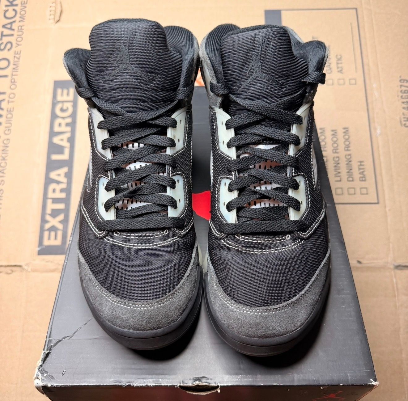 WORN JORDAN 5 "ANTHRACITE" - Used/Worn