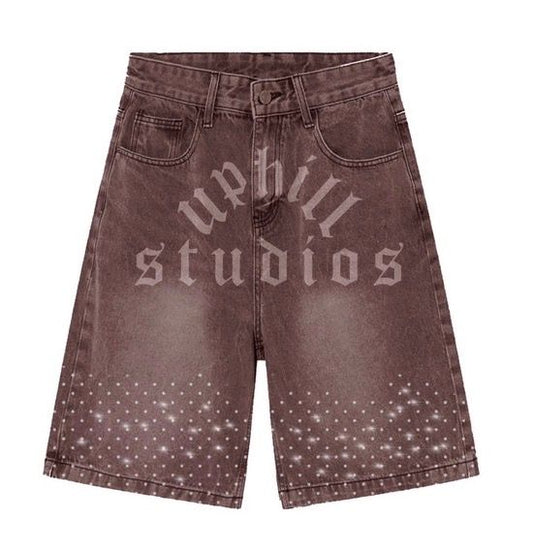 UHS BROWN DENIM SHORTS