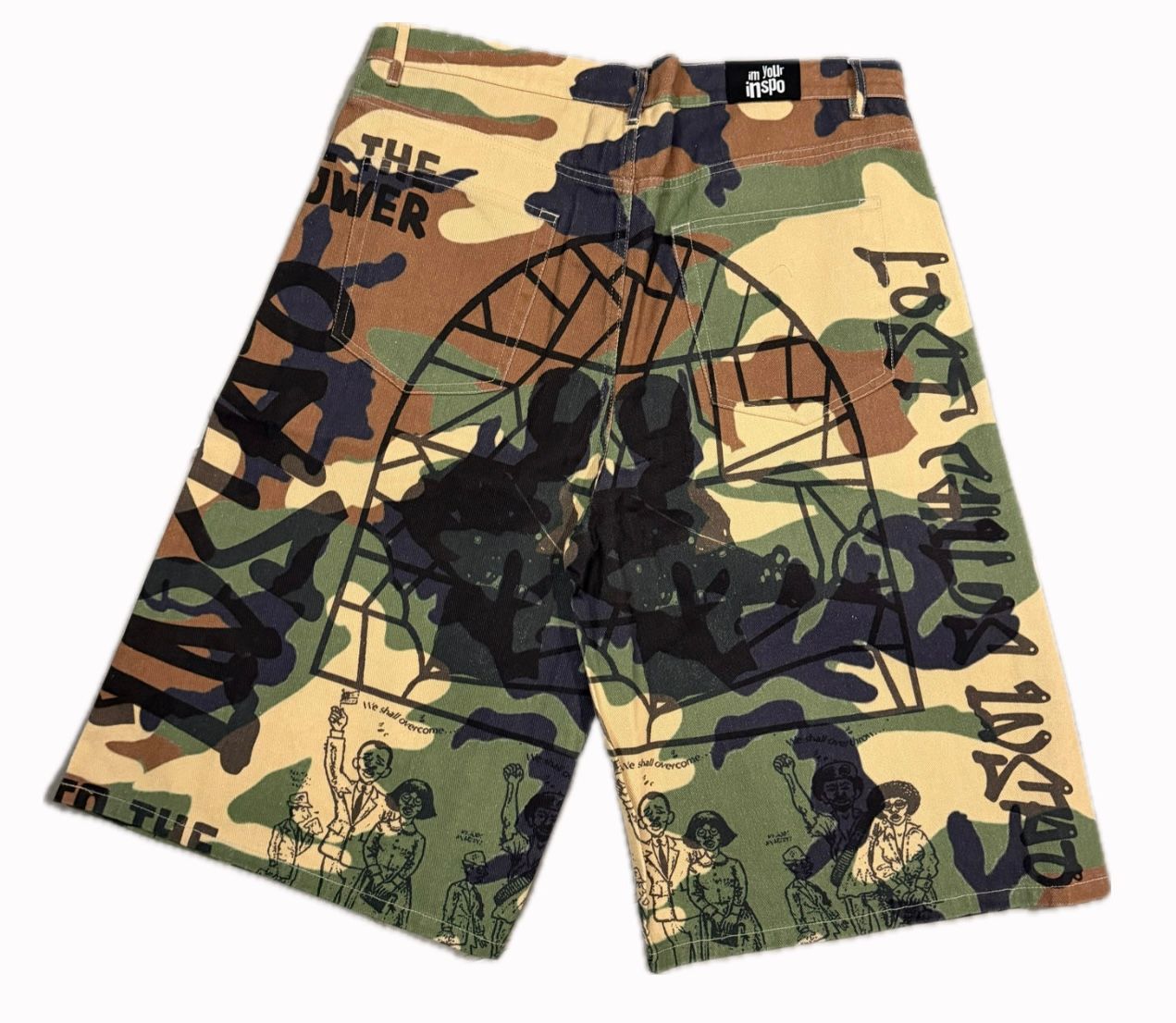Inspo WRLD Dark Camo Shorts
