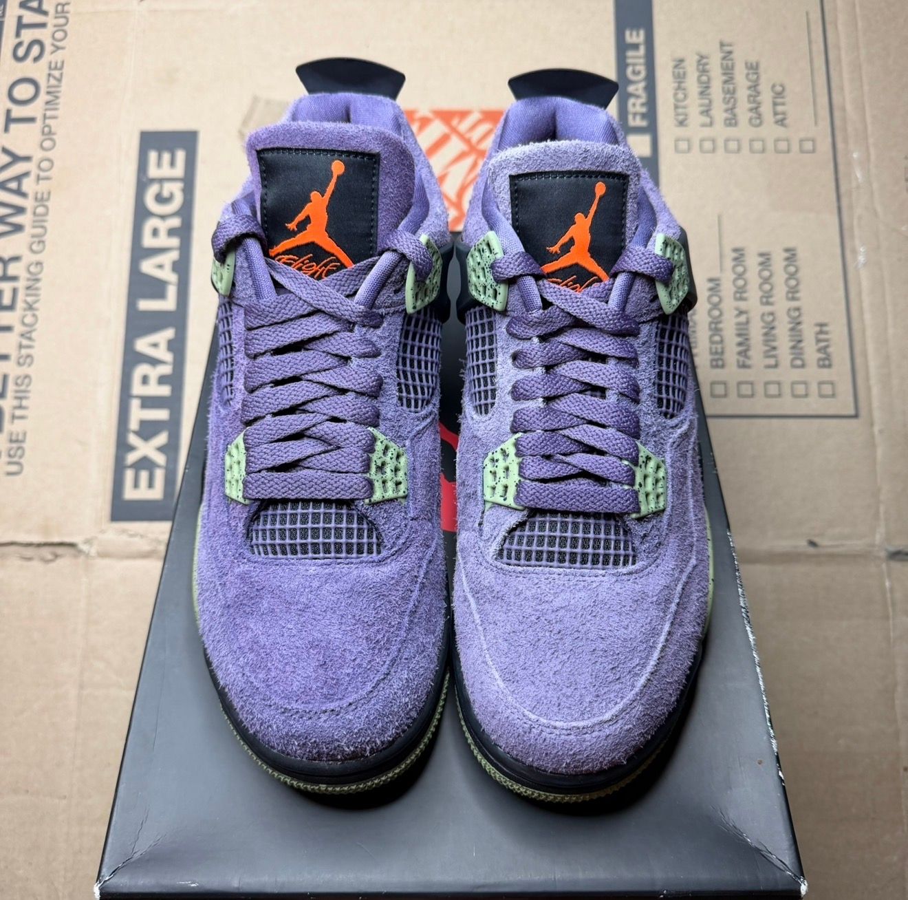WORN JORDAN 4 "CANYON PURPLE" - Used/Worn