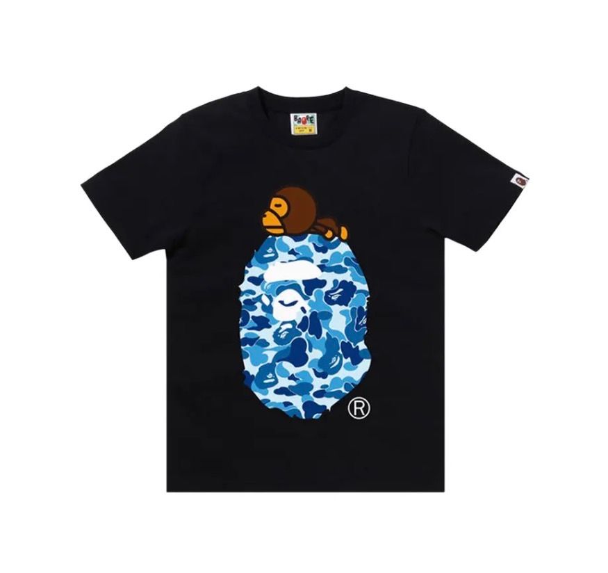 BAPE ABC Camo Milo On Big Ape BLACK
