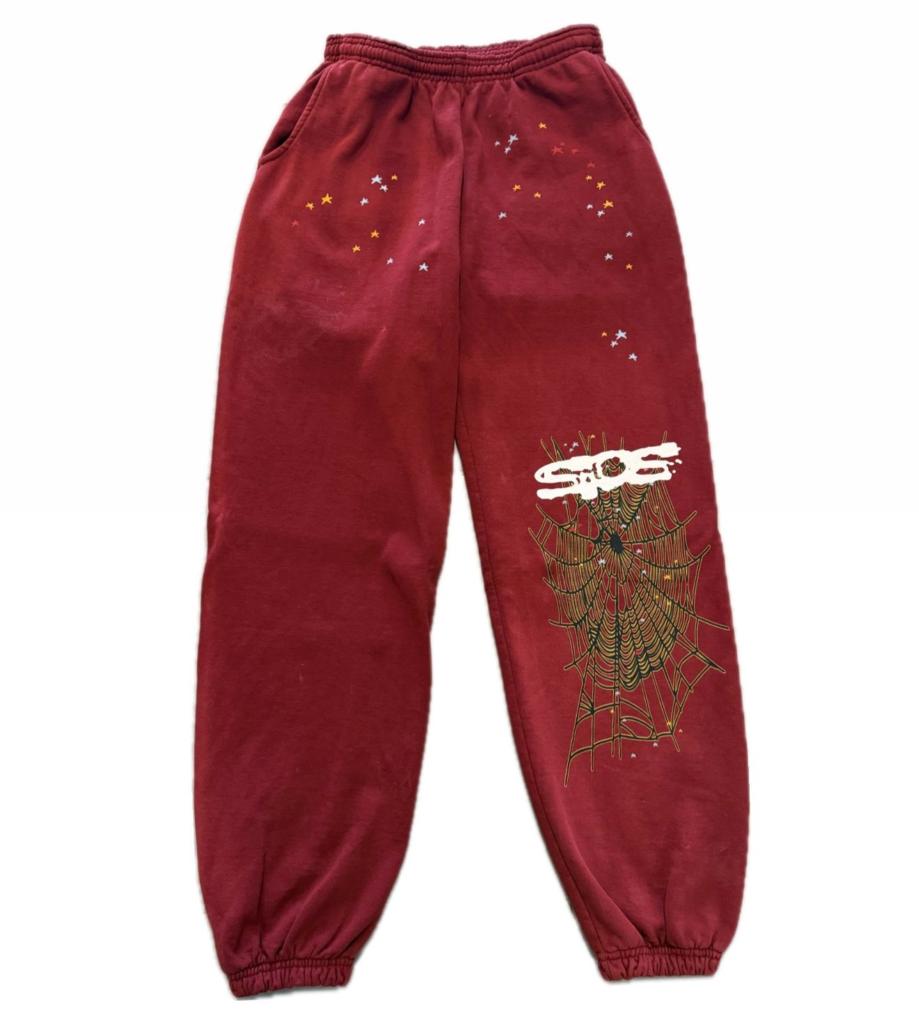 SP5DER Maroon Sweatpants - Used/Worn