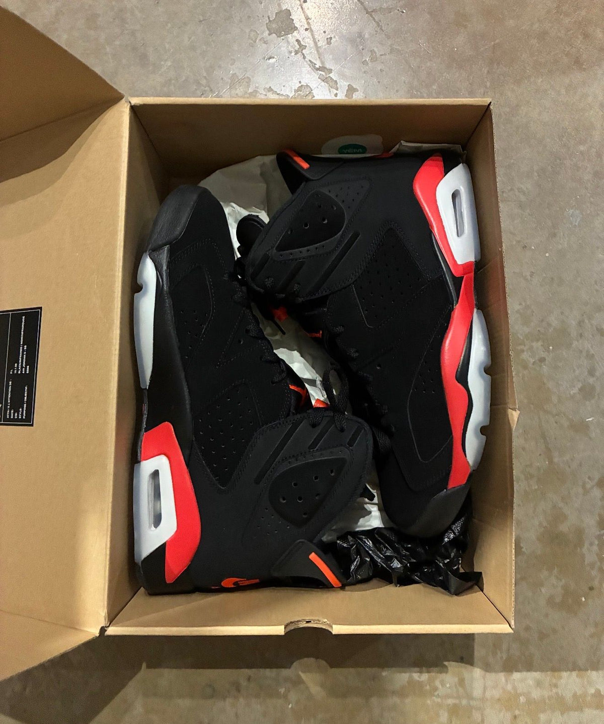 WORN JORDAN 6 "INFRARED" - Used/Worn