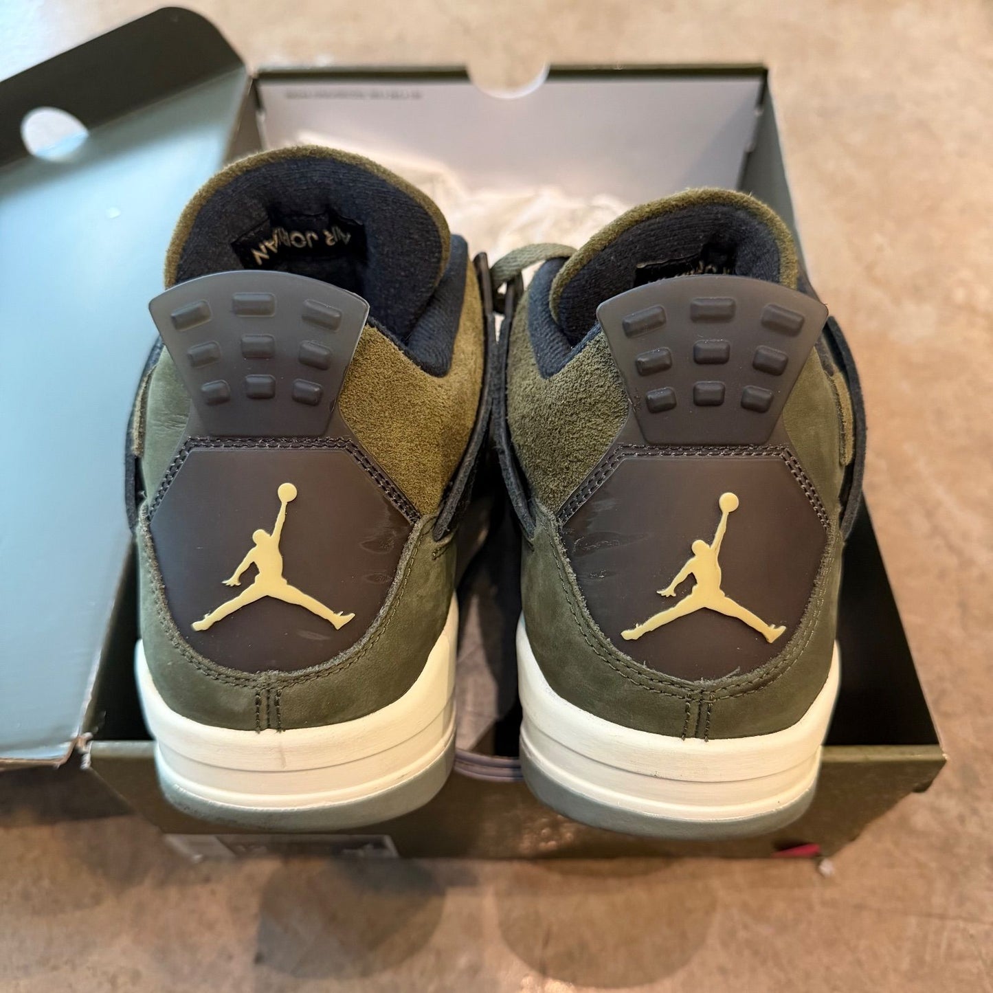 WORN Jordan 4 Retro SE Craft Olive - Used/Worn