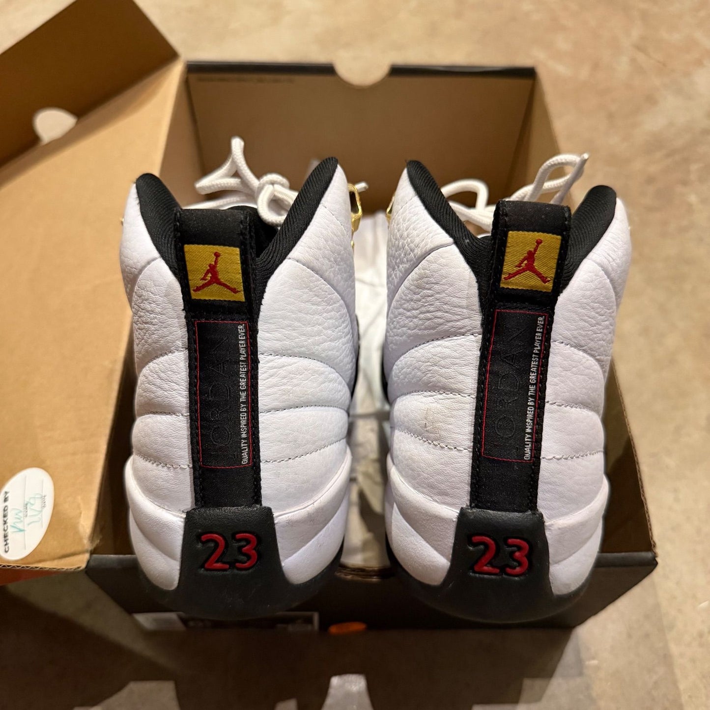 WORN JORDAN 12 "TAXI" - Used/Worn