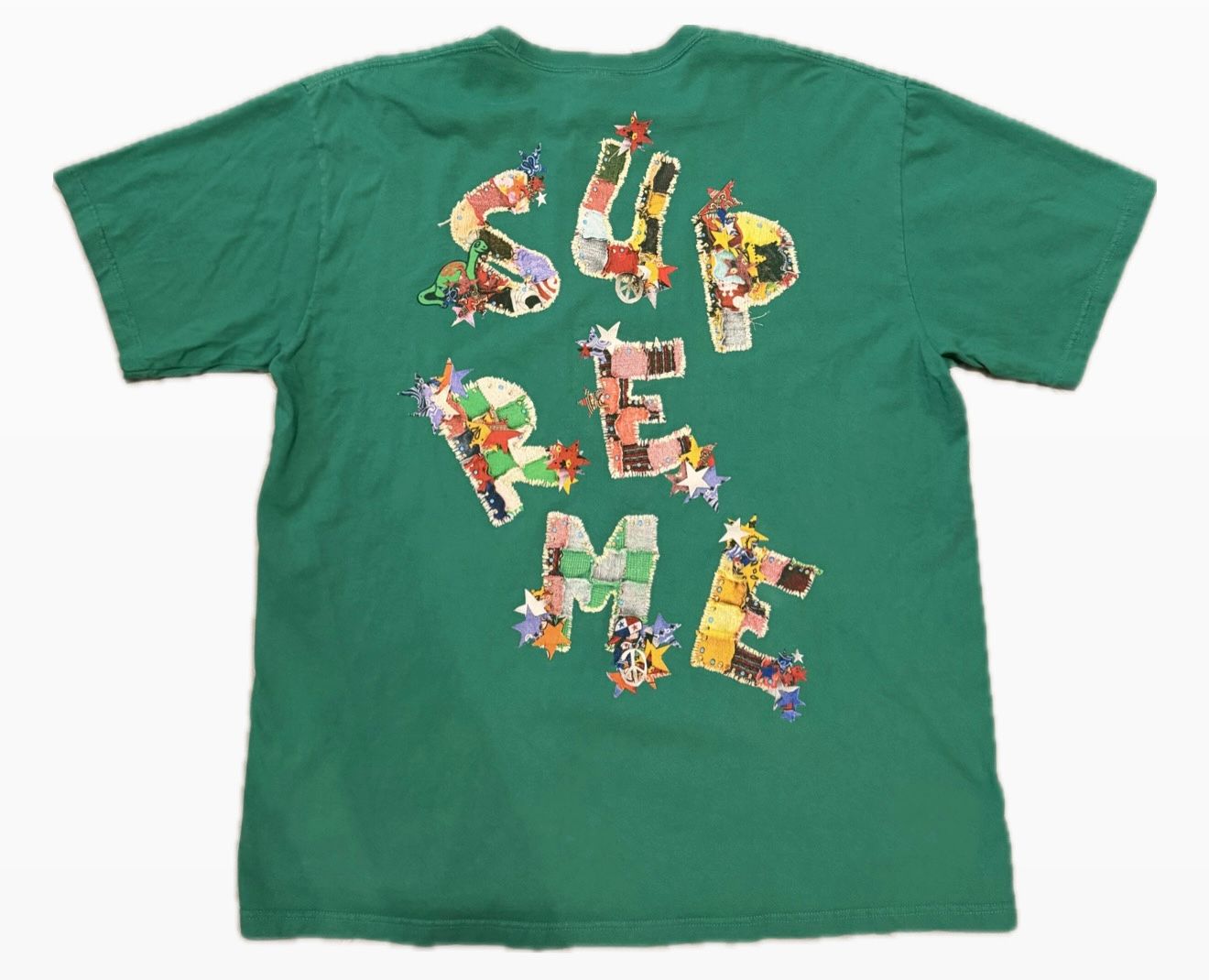 Supreme Patchwork Tee Green