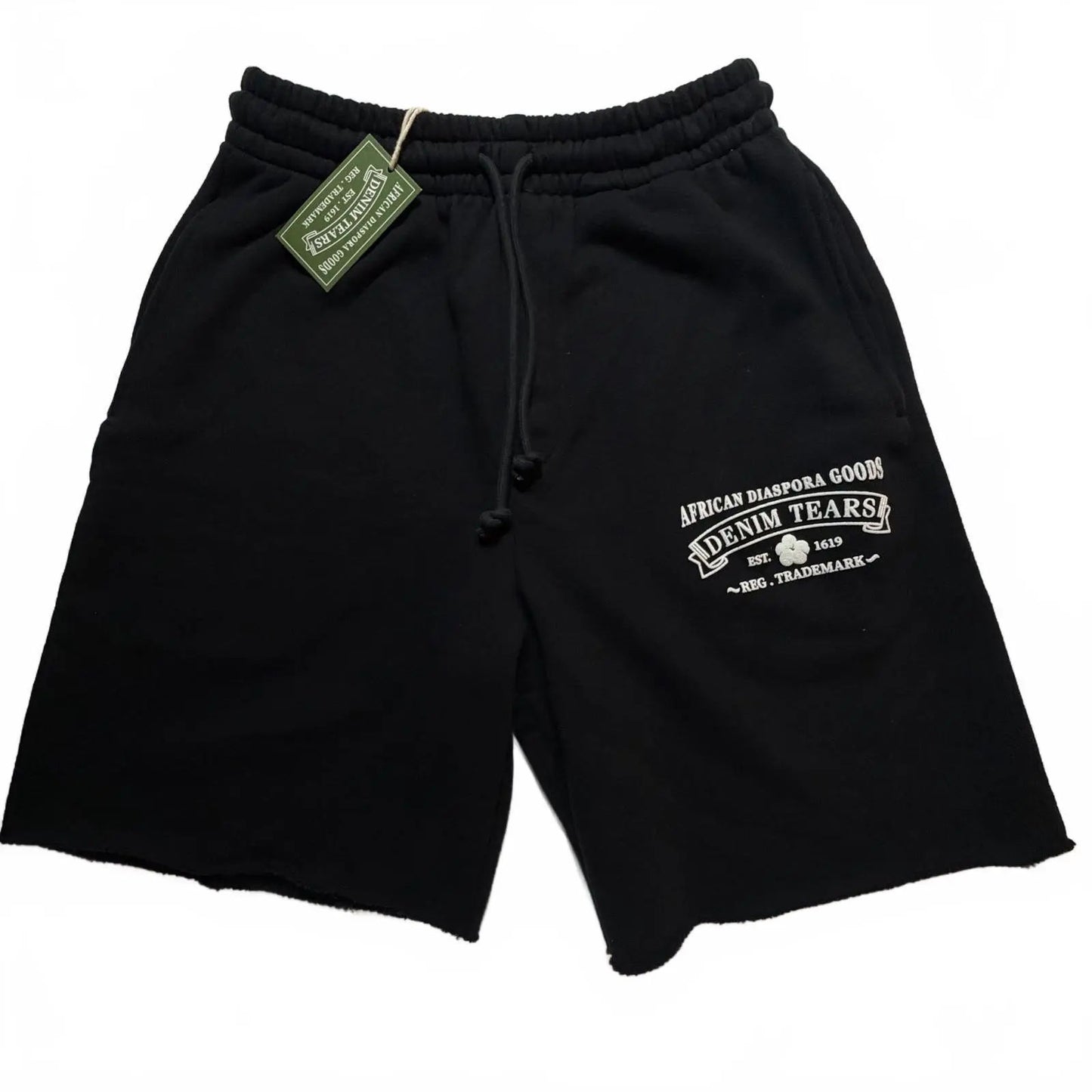 DENIM TEARS “ADG” Sweat Shorts Black