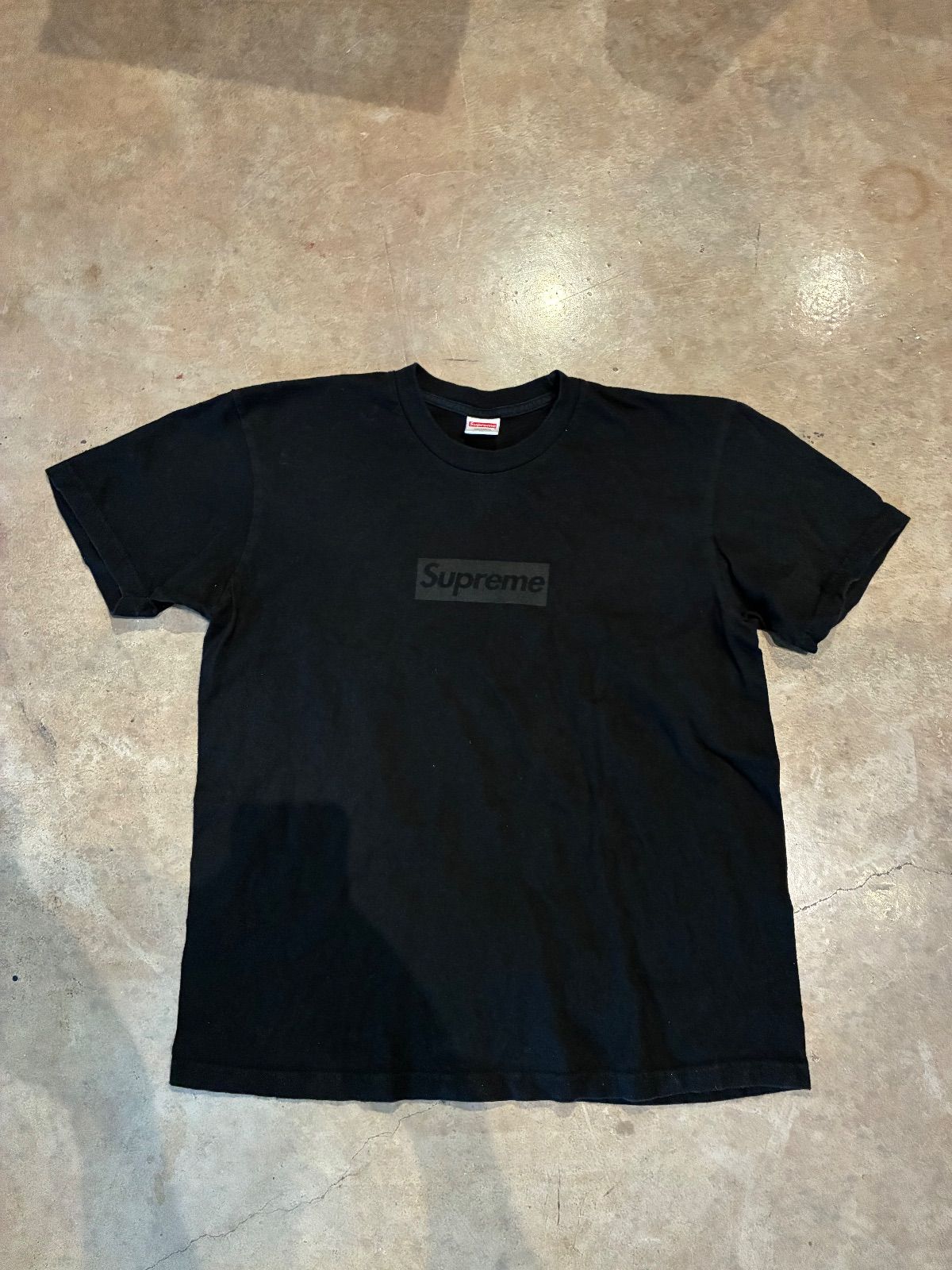 WORN Supreme Black Tee - Used/Worn