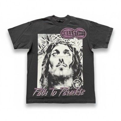 Hellstar Path To Paradise Graphic T-Shirt Washed Black