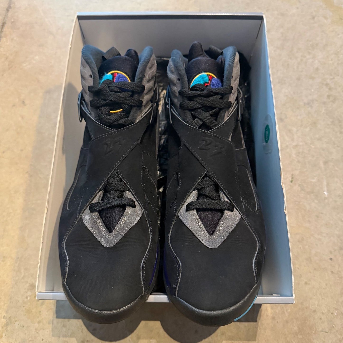 WORN JORDAN 8 "AQUA"