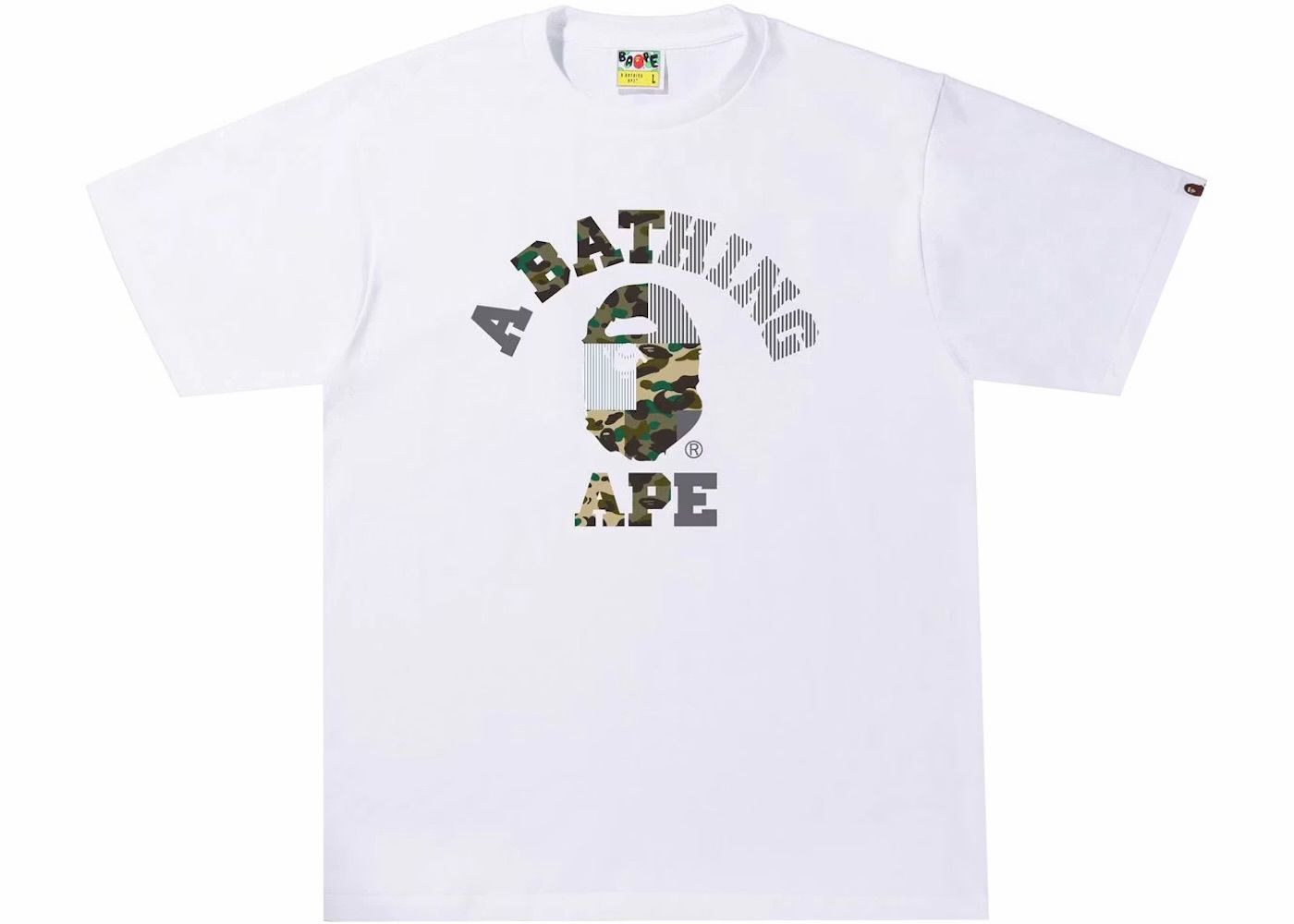 BAPE Military Crazy College Tee