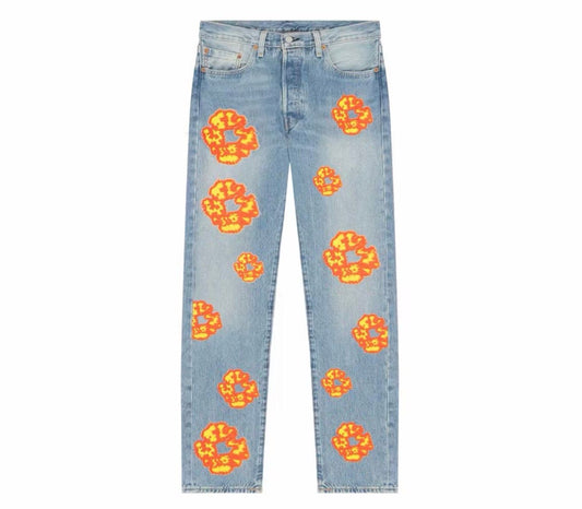 Denim Tears X Offset Light Wash Jeans