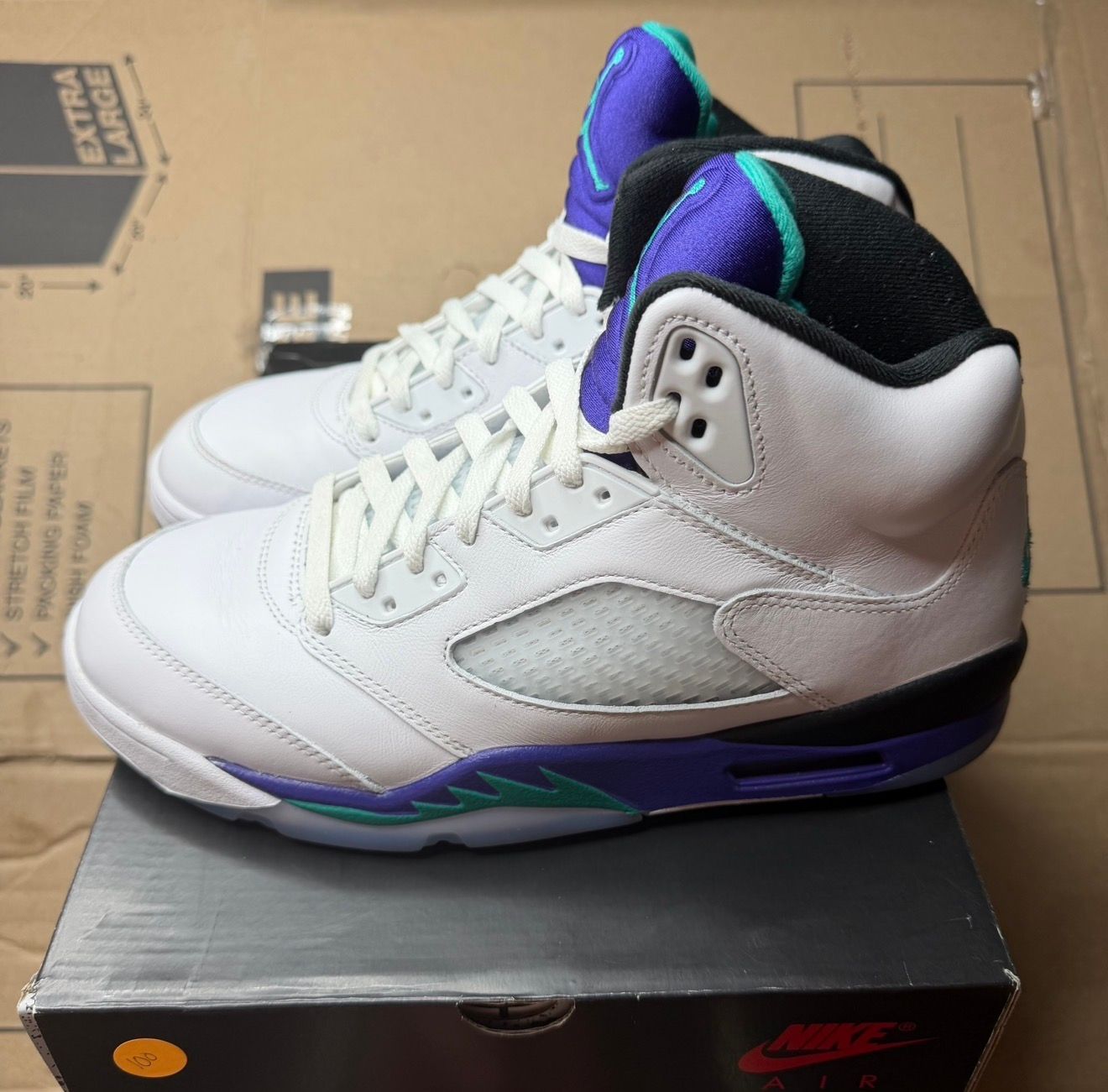 WORN JORDAN 5 "AQUA" - Used/Worn