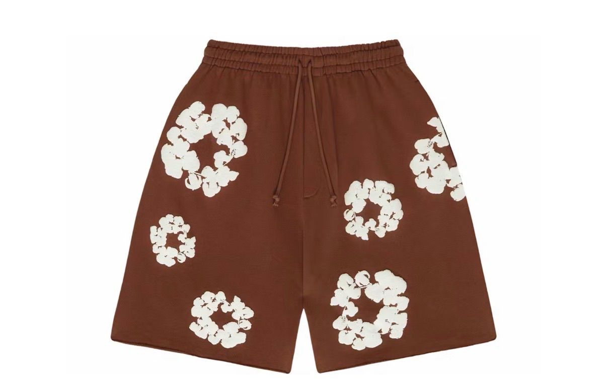 Denim Tears Cotton Wreath Brown Shorts