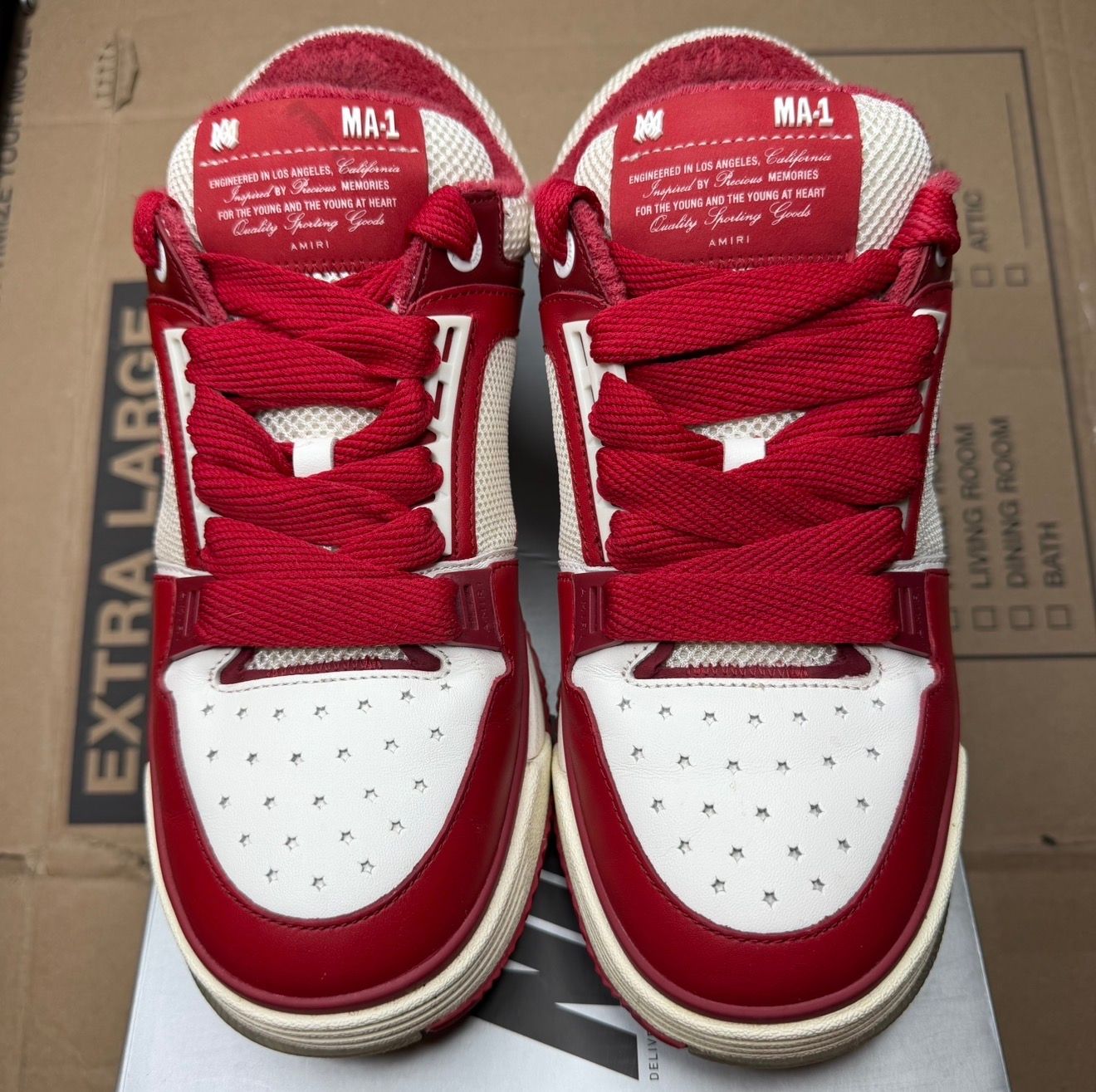 WORN RED "AMIRI" - Used/Worn