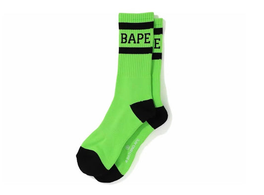 BAPE Green Striped Socks