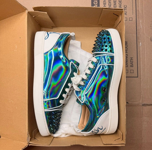 WORN CHRISTIAN LOUBOUTIN "TEAL" - Used/Worn