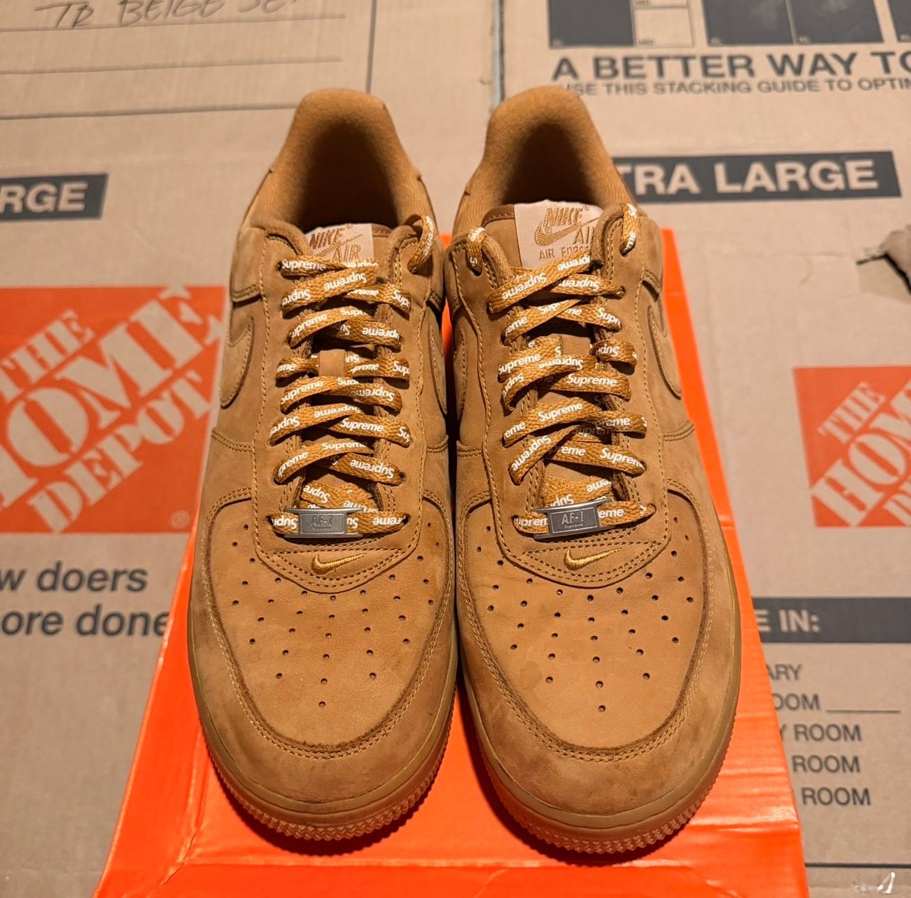 WORN AIR FORCE 1 "SUPREME WHEAT" - Used/Worn