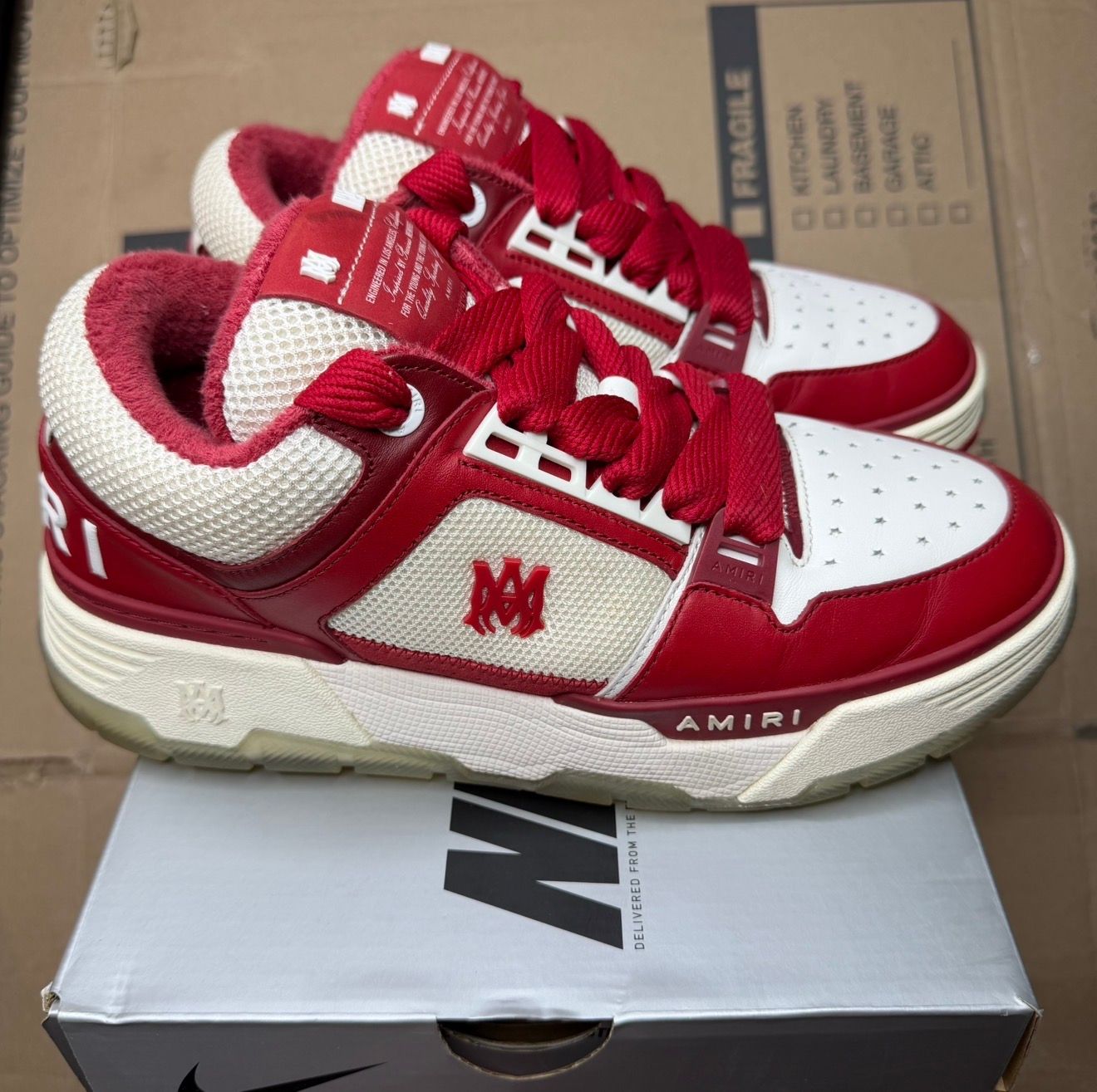 WORN RED "AMIRI" - Used/Worn