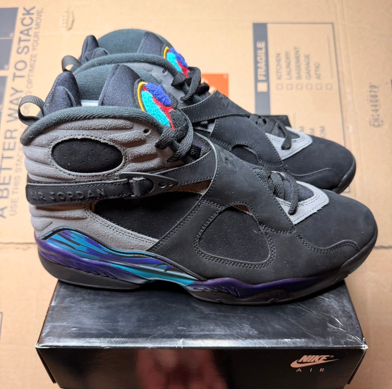 WORN JORDAN 8 "AQUA" - Used/Worn