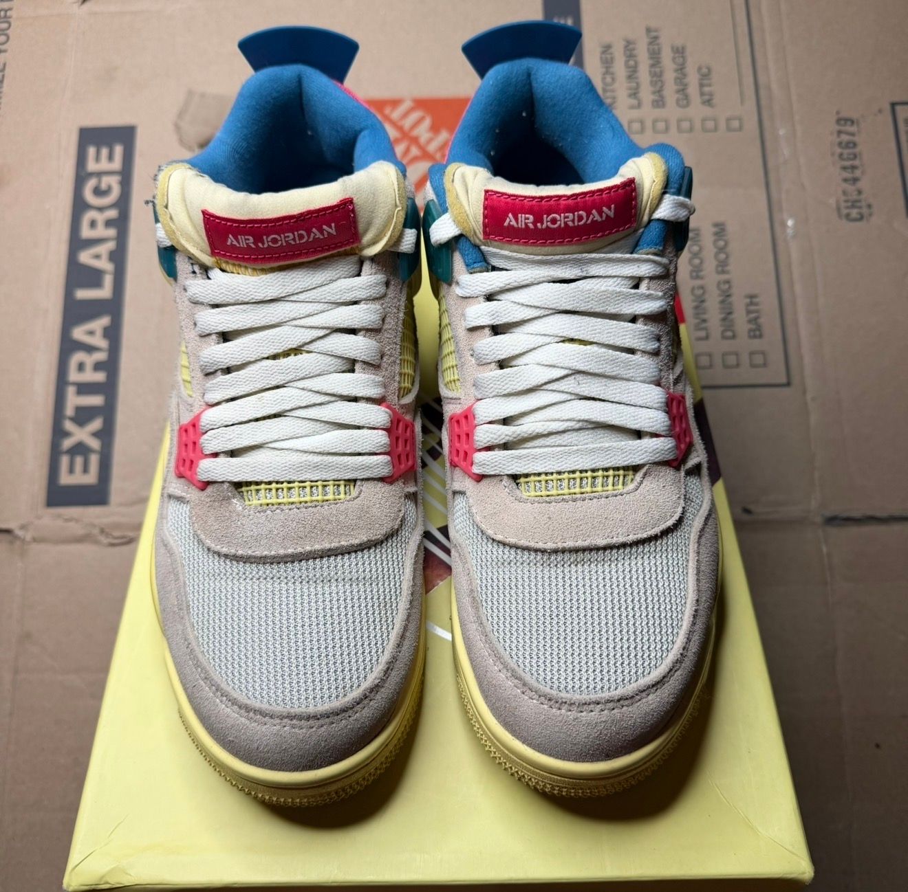 WORN JORDAN 4 UNION "GUAVA" - Used/Worn