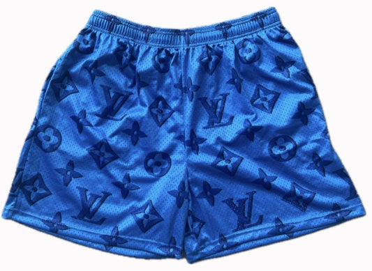 Blue LV Gym Shorts