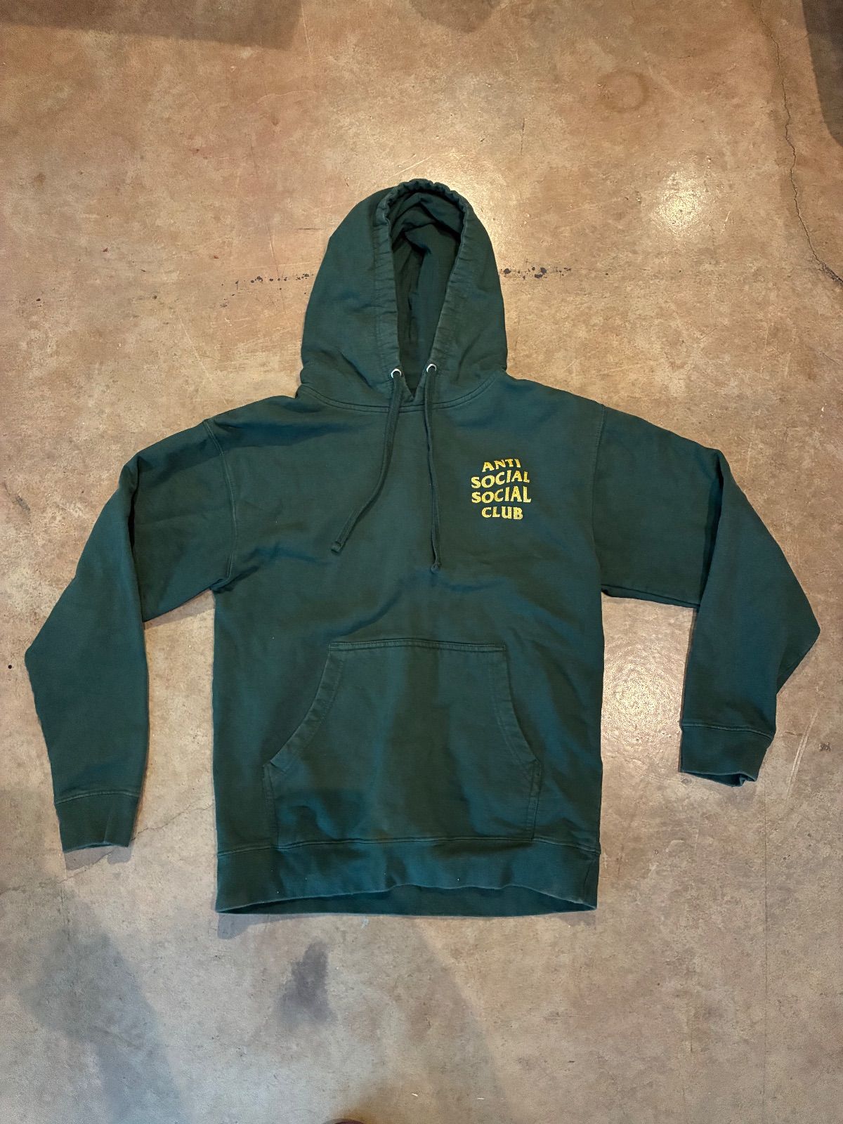 WORN Anti Social Club Green Hoodie - Used/Worn
