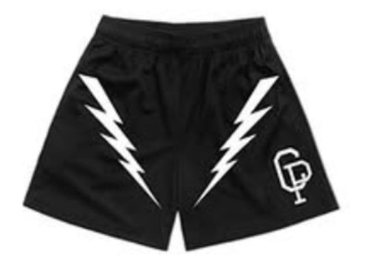 Crisp Lightning Black Shorts