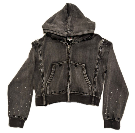 ZDJ Washed Black Hoodie