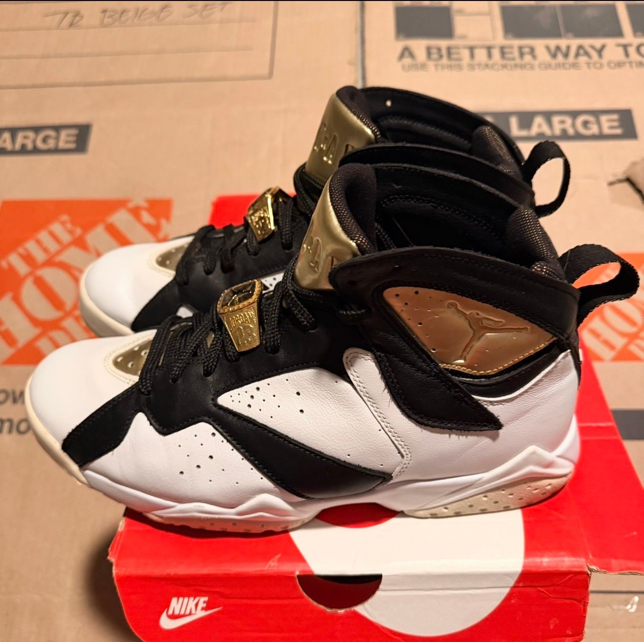 WORN JORDAN 7 "CHAMPAGNE" - Used/Worn