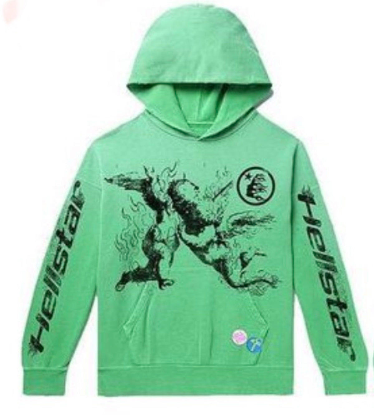 HELLSTAR GREEN ANGELS HOODIE