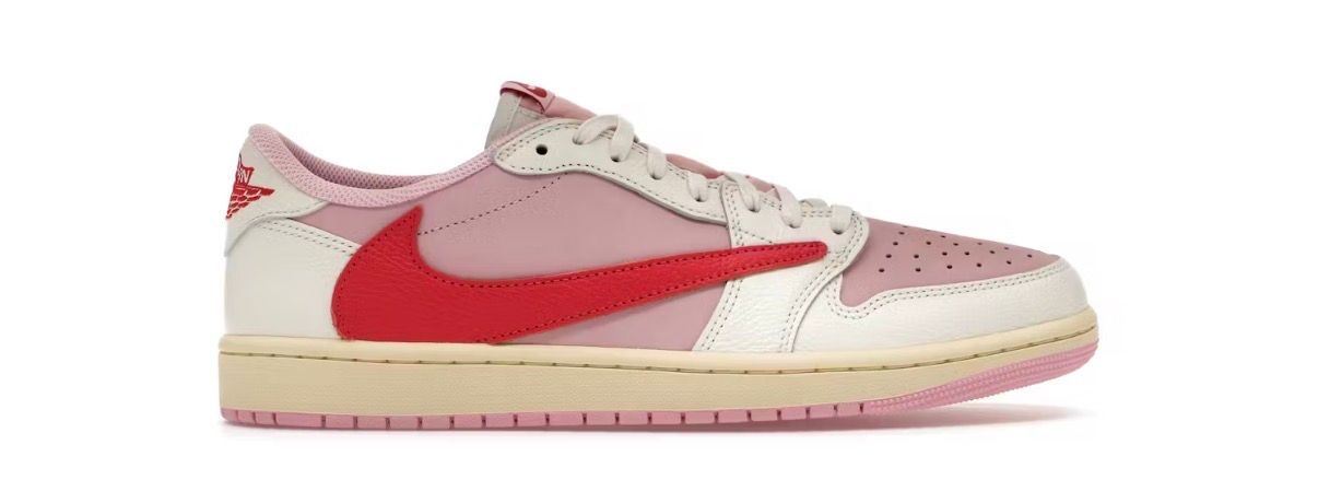 Jordan 1 Retro Low OG SP Travis Scott Sail Tropical Pink